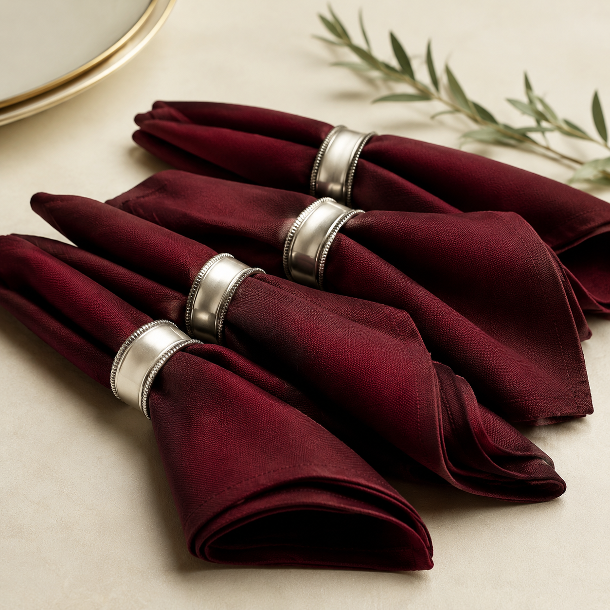 Burgundy Napkins